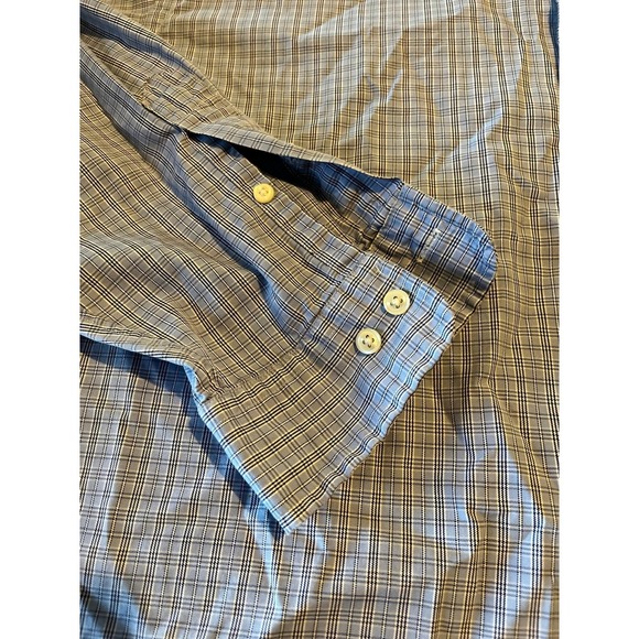 Ralph Lauren Blue Plaid Button Down Long Sleeve Shirt Menswear - Picture 2 of 10